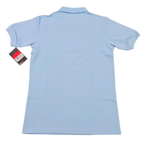 Jump Start Uniform Polo Shirt Youth 14 Baby Blue Cotton Blend Short Sleeve - Picture 6 of 9